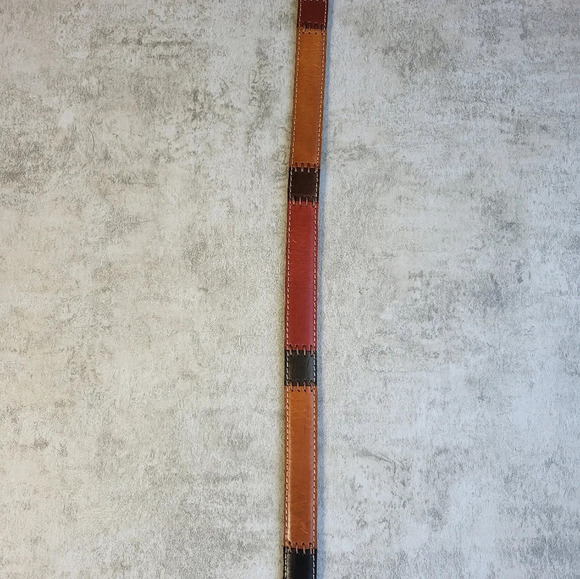 FOSSIL Stitch Multicolor Leather Belt - Picture 5 of 9